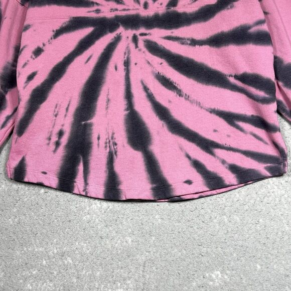 PINK Victorias Secret Sweater Womens Small Dahlia Print Varsity Crew Jacket Top - Picture 6 of 12